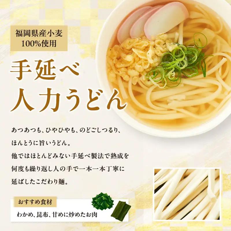 麺セット 手延べ人力うどん ラーメン 九州産小麦 ラー麦 麺セット【計16食】