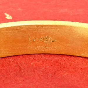 バングル 24金 純金 ブレスレット 鍛造 シンプル 24k k24 太め 大きい 造幣局検定刻印付有限会社アトラス