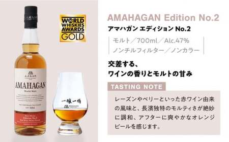 長濱蒸溜所 AMAHAGAN World Malt 700ml×4本セット　滋賀県長浜市/長浜浪漫ビール株式会社[AQBX007]