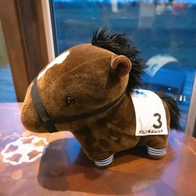 ふるさと納税 平取町 【競馬グッズ】【タニノギムレット】特大ぬいぐるみ　破壊神バージョン