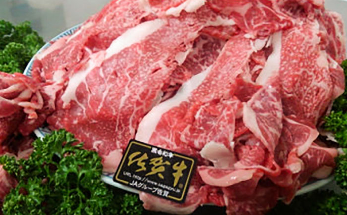 佐賀牛 切り落とし 2kg （500g×4P） / 牛肉 / 佐賀県 / 織田精肉店 [41ADAB008]