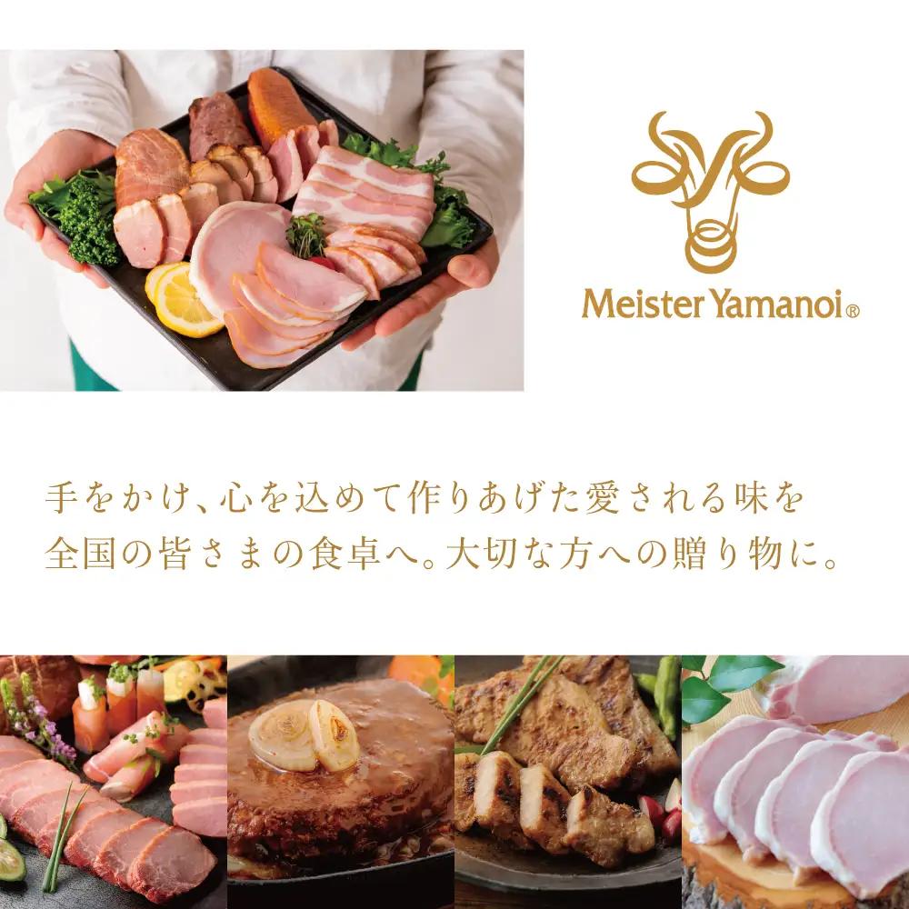 【マイスター山野井】5種類の焼豚とハム・ベーコン詰め合わせ（9種） チャーシュー ハム 焼き豚 ロースハム 合鴨 みそ漬け ハムギフト グルメ 惣菜 おかず ギフトセット 詰合せ アソート プレゼント