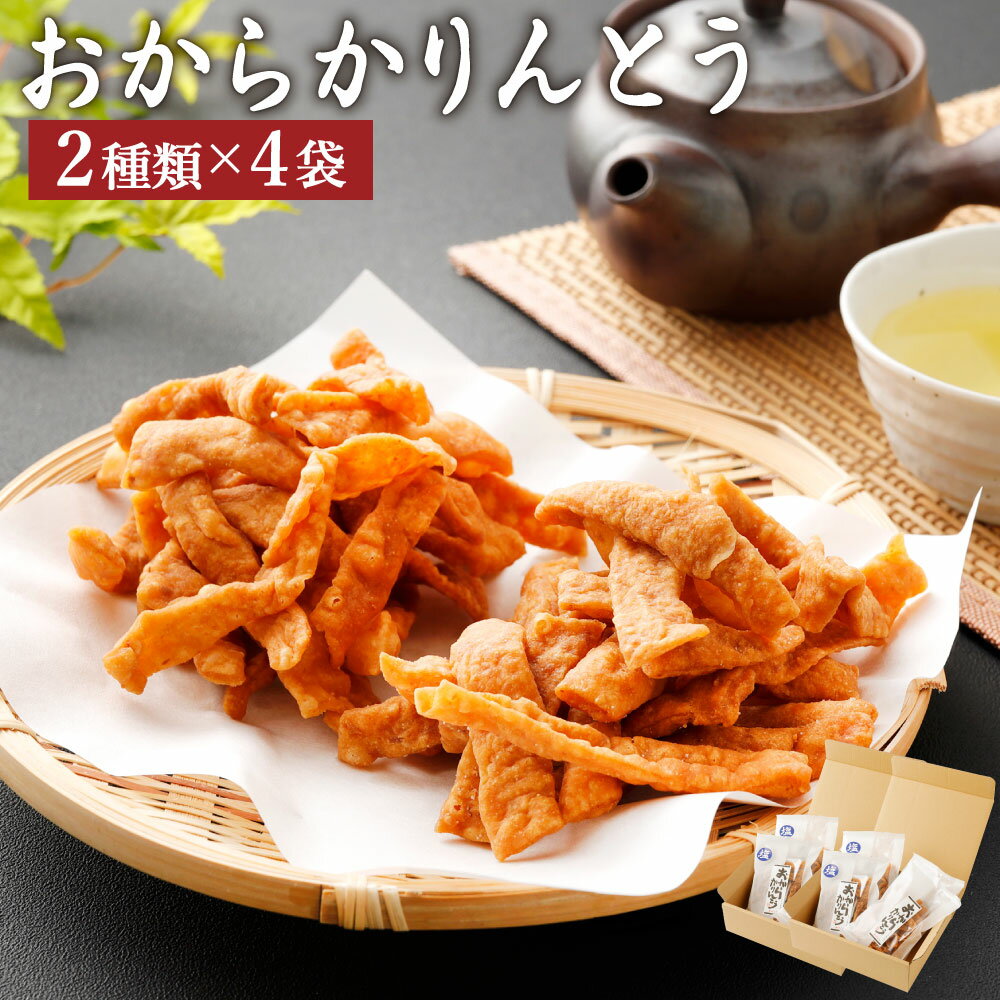 【ふるさと納税】A75 おからかりんとう 2種類(プレーン・塩) 110g×8袋 おから かりんとう 和菓子 お菓子 おやつ セット 詰め合わせ 九州産 国産 送料無料