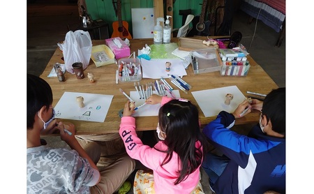 にゃんこけしの絵付け体験 2名様分チケット（オリジナルにゃんこけしを作ろう！）