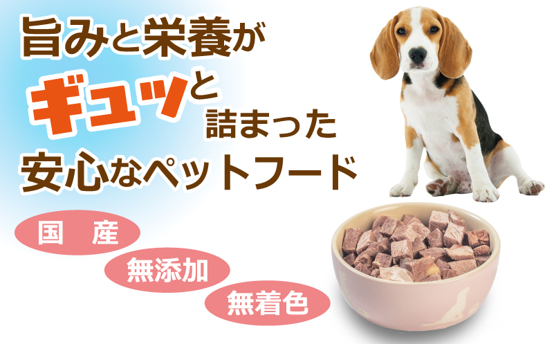 馬肉フリーズドライ ペットフード 25g×3袋【犬猫用 国産 無添加 無着色 高タンパク 低脂肪 ドッグフード キャットフード】 005A706