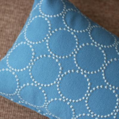 ふるさと納税 藤枝市 ミニクッション 長方形 タンバリン生地 ブルー(if1078) |  | 01