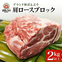 【ふるさと納税】ブランド豚「ばんぶぅ」肩ロースブロック1本（2kg以上）ばんぶぅ 豚肉 肩ロース ブロック肉 ロース しゃぶしゃぶ 焼き肉 豚バラ 真空パック しゃぶしゃぶ肉 焼肉用 お鍋用 ブタ肉 国産 茨城県産 ギフト プレゼント 冷蔵 高級部位 ブランド豚 42−F