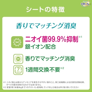 ペットシーツ 80枚 猫 ナチュラルソープ デオトイレ消臭・抗菌シート ペットシーツ