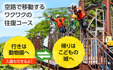 体験チケット とべもりジップライン往復体験チケット 体験 観光 BJCL001