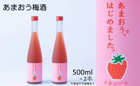 梅酒 あまおう梅酒 500ml×2本 梅酒 お酒 アルコール アルコール飲料