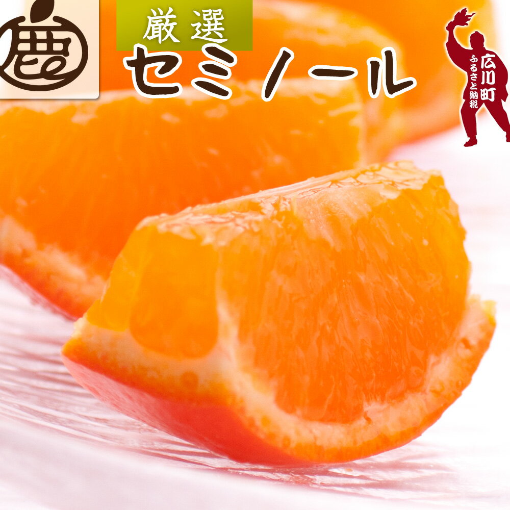 【ふるさと納税】厳選セミノールオレンジ【春みかん】【有田産】【光センサー食べ頃出荷】 ※4月上旬～6月下旬ごろに順次発送 ※北海道・沖縄・離島への配送不可 / みかん くだもの 晩柑 果実 蜜柑 柑橘 果物 フルーツ 国産 和歌山県 有田 //hassaku