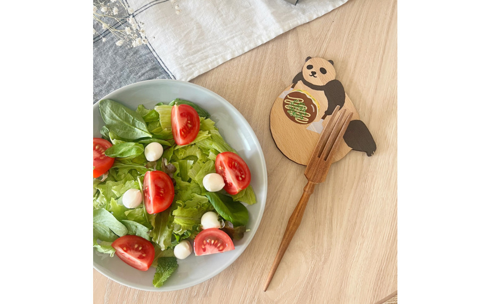 Ten＆O　木製プレートコレクション  ひろしまたぬき × ひろしまぱんだ　各1枚 合計2枚入り