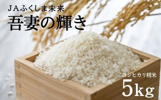 
            No.2520 JAふくしま未来【令和6年産】 特別栽培米 コシヒカリ「吾妻の輝き」 精米5kg
          