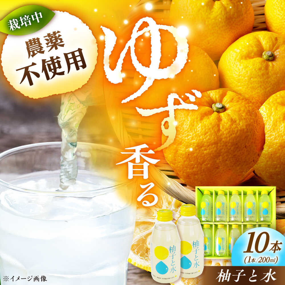 【ふるさと納税】ゆずと水のギフト 10本入り / 柚子飲料 柚子ジュース ジュース 柚子 ゆず お取り寄せ プレゼント /恵那市/かさぎゆず組合[AUAW016]
