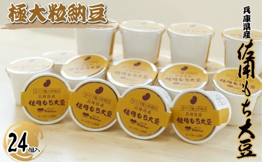 
                  「なっとこちゃん」 佐用もち大豆　２４個入り　納豆工房　贅沢な材料　手づくり　ふっくら　こく　味わい　極上　大粒　もちもち　
                