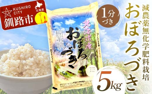 
            【選べる発送月】 減農薬9割減 ・ 化学肥料不使用おぼろづき 5kg 1分づき 北海道産 米 コメ こめ お米 白米 玄米 F4F-7500var
          