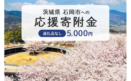 【応援寄附】茨城県石岡市　返礼品なしのご寄附　5.000円 茨城県 石岡市 G19-003