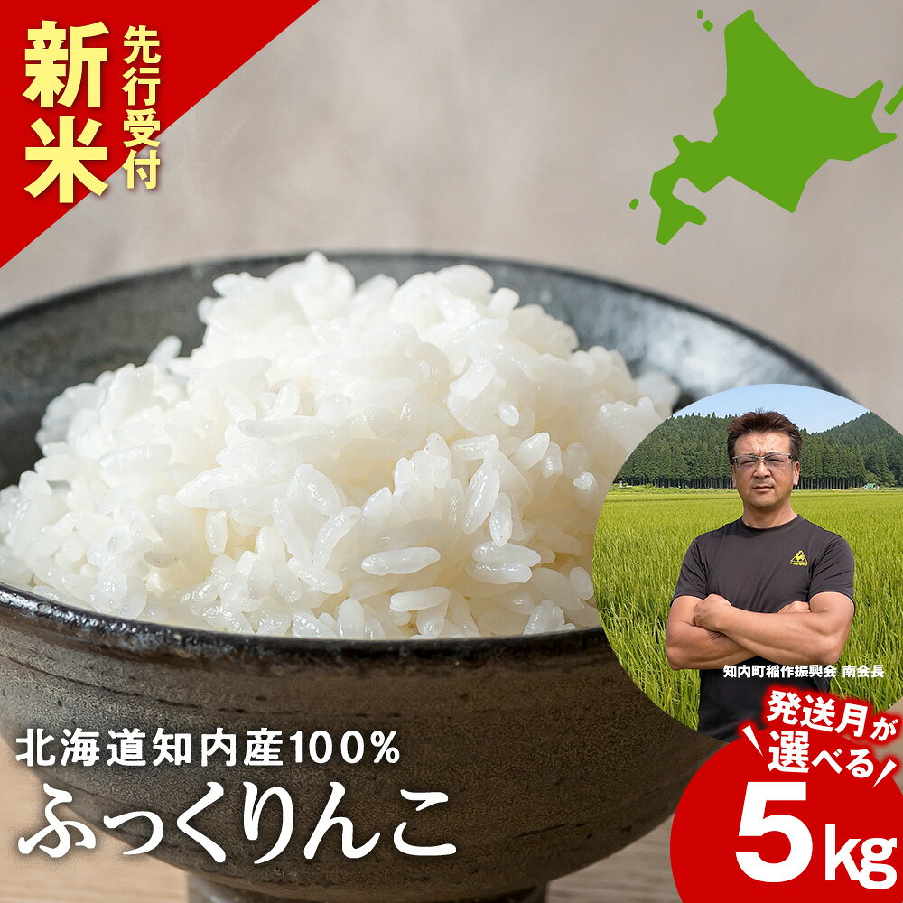 【ふるさと納税】【新米予約受付開始】令和8年度産 ふっくりんこ5kg ≪令和7年産 訳ありも選べる≫【JA新はこだて】知内町 ふるさと納税 米 こめ 北海道産お米 北海道米 美味しいお米 北海道産米 道産米 白米 精米 ブランド米 選べる