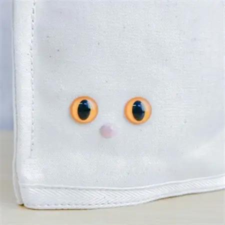 【猫目バッグ】わたし猫・帆布トートバッグ(小)/カッパー_装飾品・工芸品 トートバッグ・ショルダーバッグ 鞄・バッグ かばん カバン_【1545629】