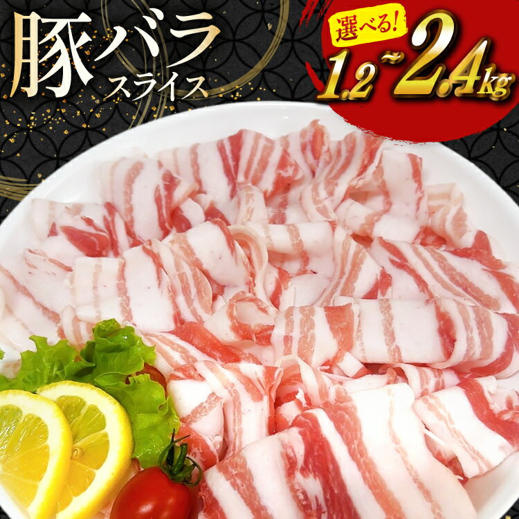 【ふるさと納税】 豚肉 宮崎県産 豚バラ しゃぶしゃぶ用 選べる 内容量 300g 4p or 8p 計 1.2kg 2.4kg セット [TRINITY 宮崎県 日向市 452061380] 冷凍 小分け しゃぶしゃぶ スライス 豚バラ肉 宮崎 豚バラ薄切り 薄切り