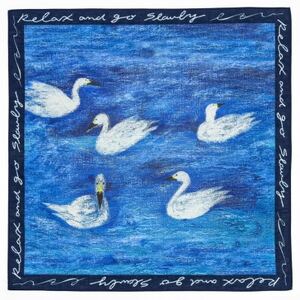 【ezu】handkerchief /no.005◆コットン100%◆大判◆おしゃれ◆手描き【1650038】