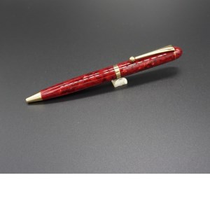 AJ-39 「大西製作所」本格手作り　ボールペンスリム（赤）