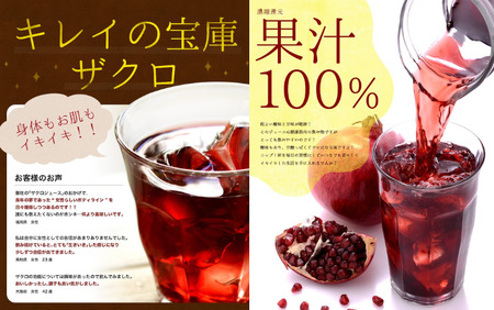 MK05-25E 【砂糖不使用】 順造選 ザクロジュース（濃縮還元果汁100％）180ml × 20本 // 果汁飲料 果物ジュース 100％ジュース ストレート 無加糖 無香料 着色料不使用 保存料