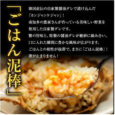 ふるさと納税 南知多町 訳あり カンジャンケジャン 大型(約350g以上) オス1匹 |  | 02