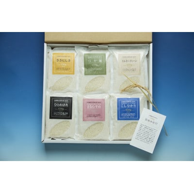 米ギフト「宮城米紀行」6品種 各450g×2袋【1356403】