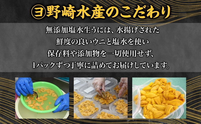 北海道 礼文島産  塩水ウニ （ キタムラサキウニ ）100g×7  生うに うに 雲丹