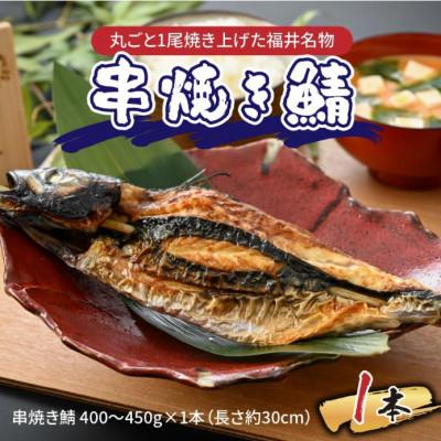 ふるさと納税 福井市 【福井名物】丸ごと1尾焼き上げた　串焼き鯖 1本