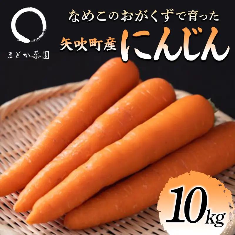 なめこのおがくずで育った 矢吹町産にんじん（ベータキャロット） 10kg F6U-411
