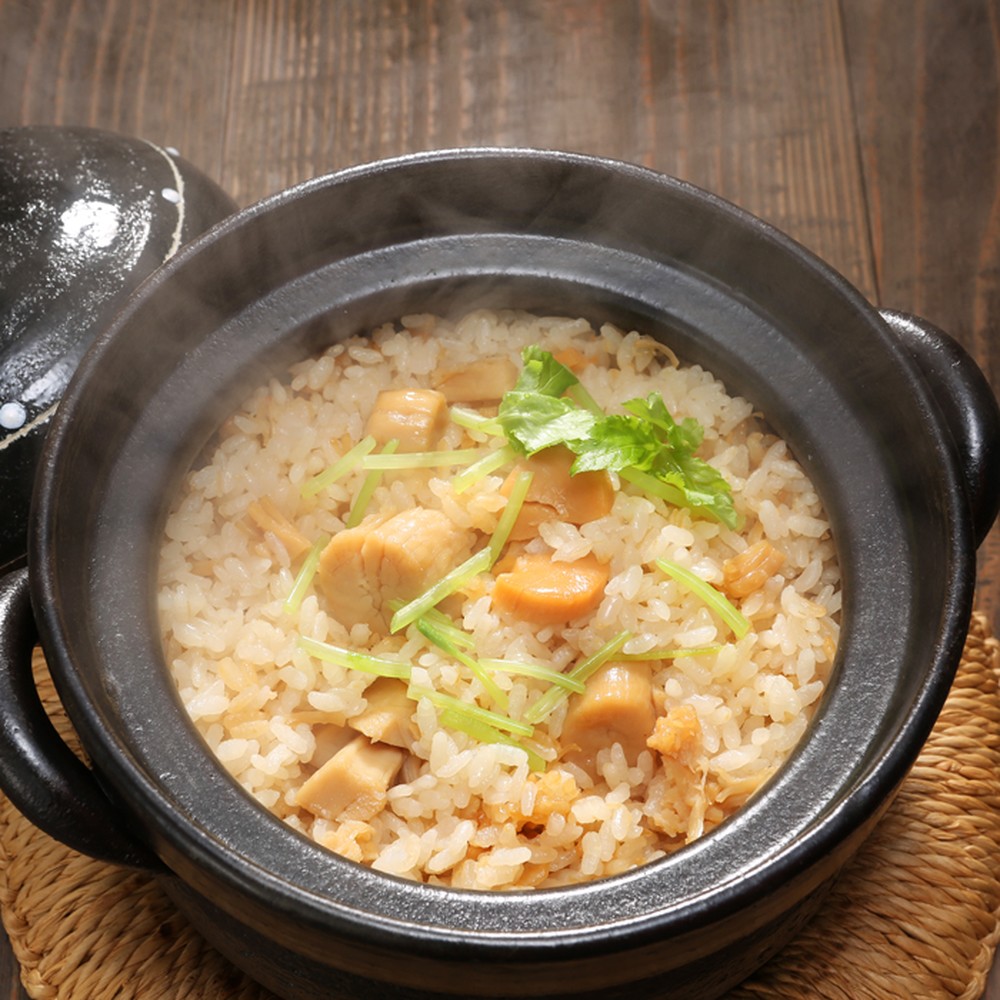 23-60 【お中元】【無添加】 「紋別漁師食堂」北海道 帆立ほぐしめし4個　｜北海道　グルメ　海鮮　炊き込みご飯
