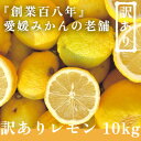 【ふるさと納税】創業百八年 愛媛みかんの老舗 【訳あり レモン10kg】新口農園【E70-23】【1470681】