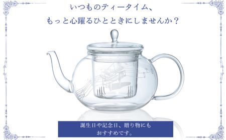 ミュージックサンドブラスト　ティーポット　ピアノ