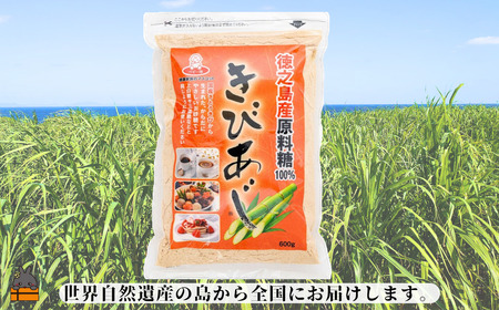 徳之島産原料糖100％ さとうきび糖 きびあじ（600g×6袋） ( 砂糖 さとうきび糖 ミネラル 砂糖 黒砂糖 お料理 徳之島 奄美 上野砂糖 )