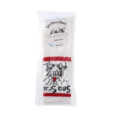 ふるさと納税 館山市 【Sea Sauna Shackオリジナル】オリジナルロゴソックス ホワイト L/XL |  | 02