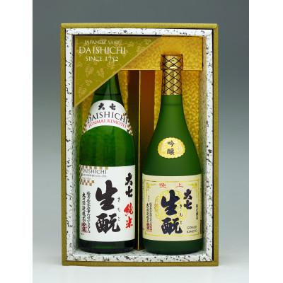 ふるさと納税 二本松市 大七　名滴撰　J(純米生もと、極上生もと720ml×各1本)