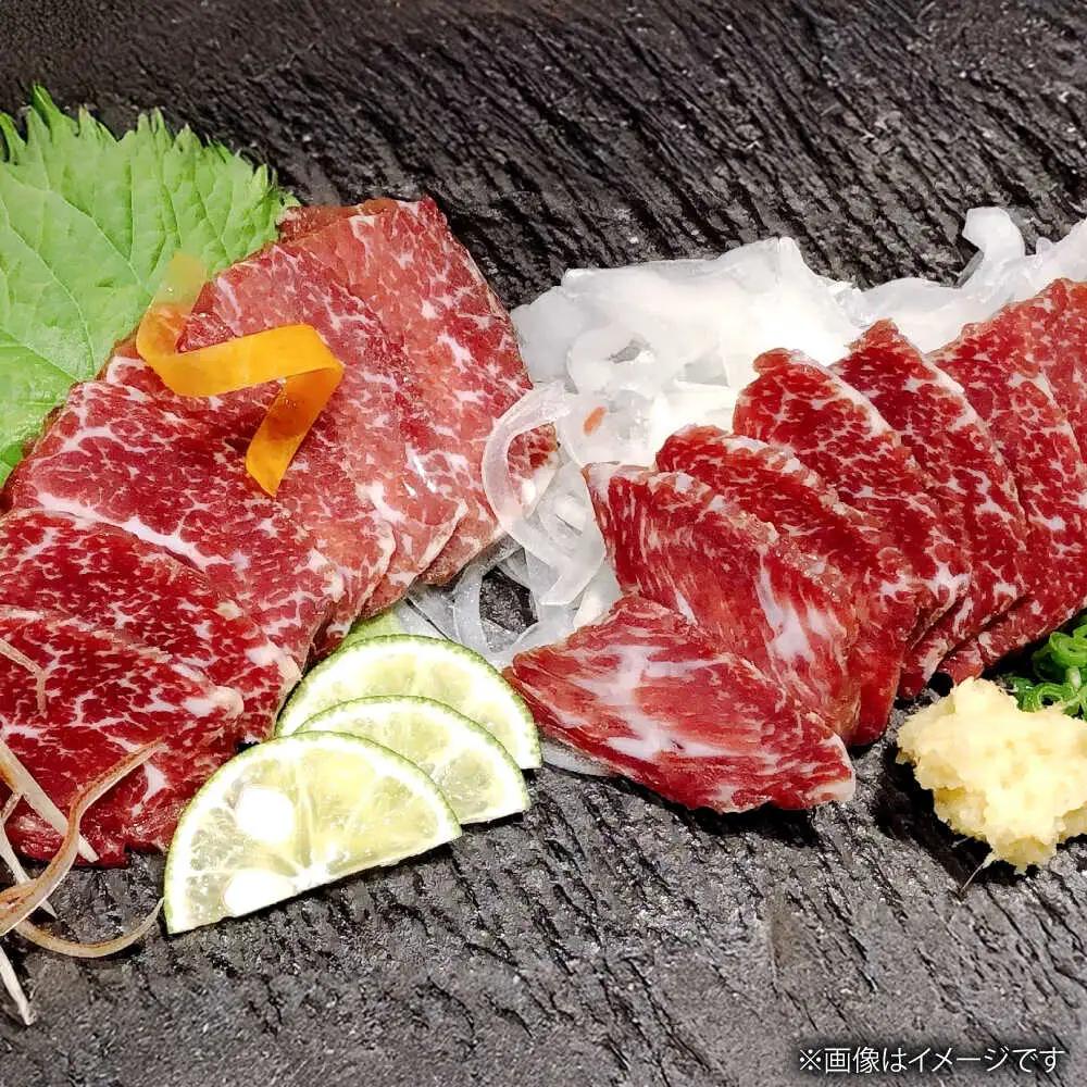 熊本 赤身 霜降り 馬刺し 2種 食べ比べ セット 各2P（計約400g）馬刺し[AYCB102]