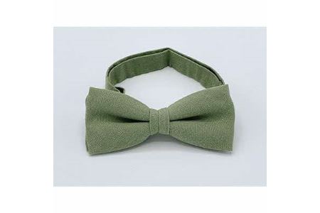 クラバットユキジ製　デニム蝶ネクタイ(ライトライムグリーン)_装飾品・工芸品 ネクタイ・ベルト 服飾小物 _【1095848】