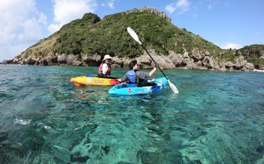 
パワースポット果報バンタ＆秘密のビーチ上陸カヤックツアー！【1名様】
