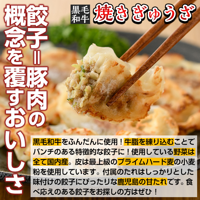 i829 黒毛和牛焼ぎゅうざ (8個入り×12P・計96個) 【カミチク】