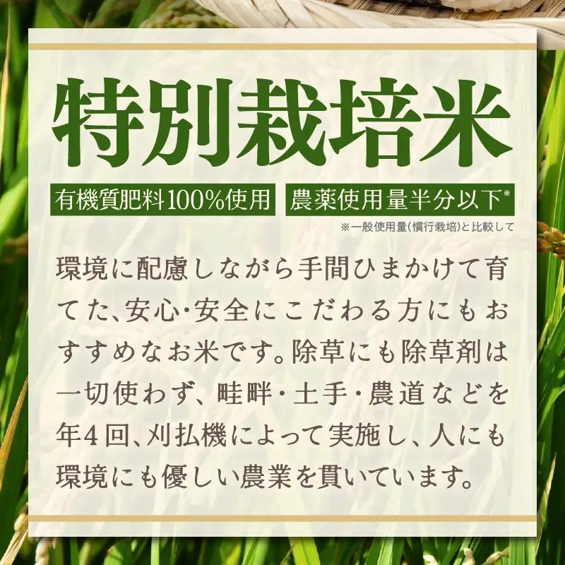 【先行予約】【令和8年産】定期便 ≪3ヶ月連続お届け≫ 特別栽培米 コシヒカリ 精米 10kg×3回（計30kg）※2026年10月上旬より順次発送 [aw121-f002]