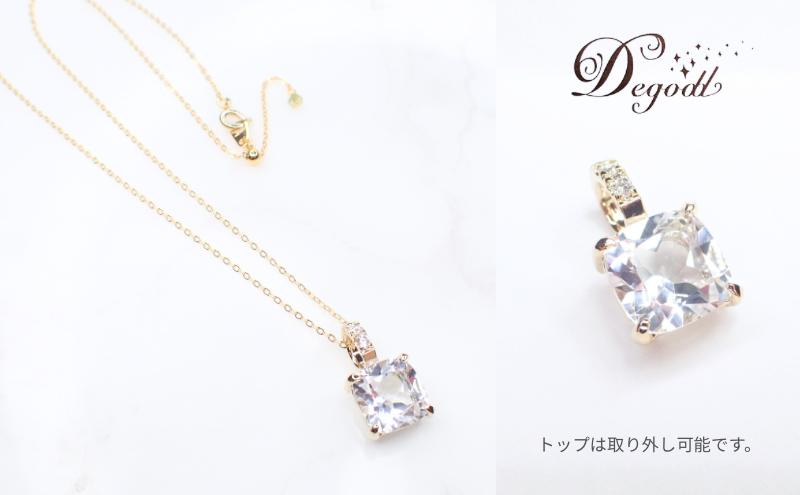ホワイトトパーズSQネックレス　天然石アクセサリー ペンダント ネックレス 天然石ネックレス ジュエリー レディースアクセサリー 宝石 ペンダントトップ