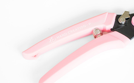 剪定はさみ ハンドクリエーションP180黒刃 ピンク 花ハサミ 園芸ハサミ 生花用 園芸用品 ガーデニング用品 [坂源] 【011S152】