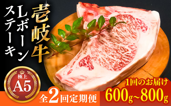 
【全2回定期便】極上 壱岐牛 A5ランク Lボーンステーキ 約600~800g（雌）30日間熟成《壱岐市》【KRAZY MEAT】[JER036] ステーキ ヒレ 赤身 Lボーン 牛 骨つき肉 サーロイン 134000 134000円
