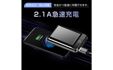 10000mAh 大容量 モバイルバッテリー＜レッド＞ 急速充電 防災電源 2.1A スマホ充電器 小型 軽量 USB2ポート 2台同時充電可能 LED液晶画面 残量表示 携帯充電器 iphoneX 
