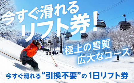  野沢温泉スキー場 リフト＆ゴンドラ1日券 |  I-1 リフト券 乗り放題 クーポン券 サービス券 スノーボード チケット