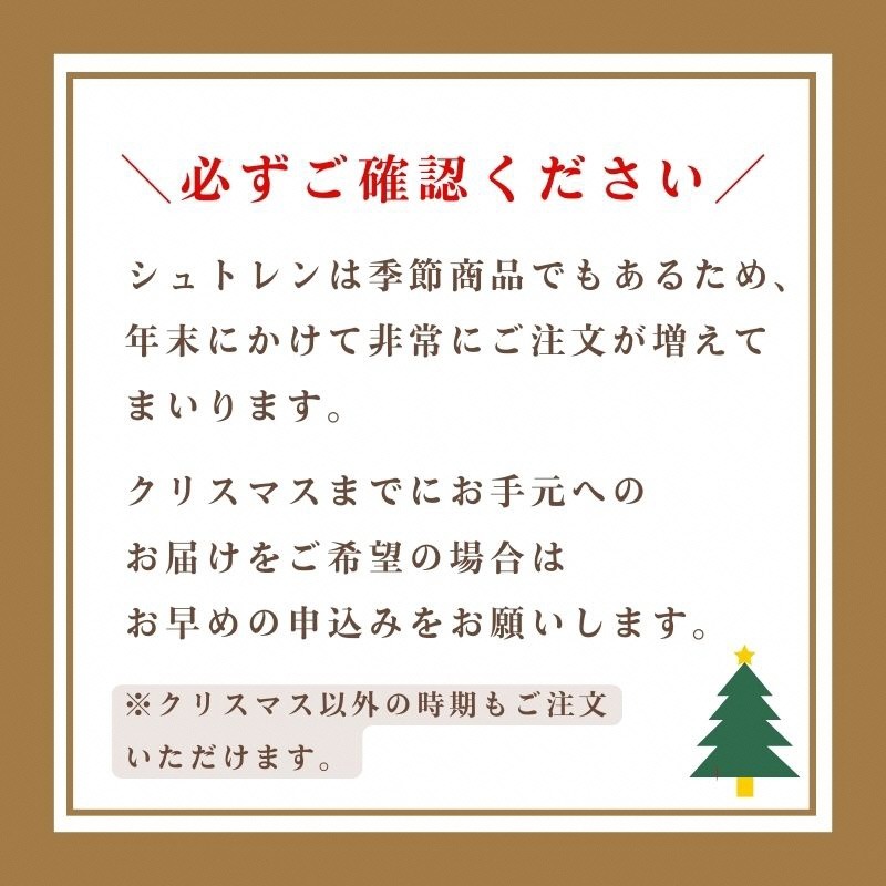 天然酵母シュトレンショコラーデ◇《冬 クリスマス スイーツ お菓子 ケーキ パン プレゼント》※20日以内に発送いたします