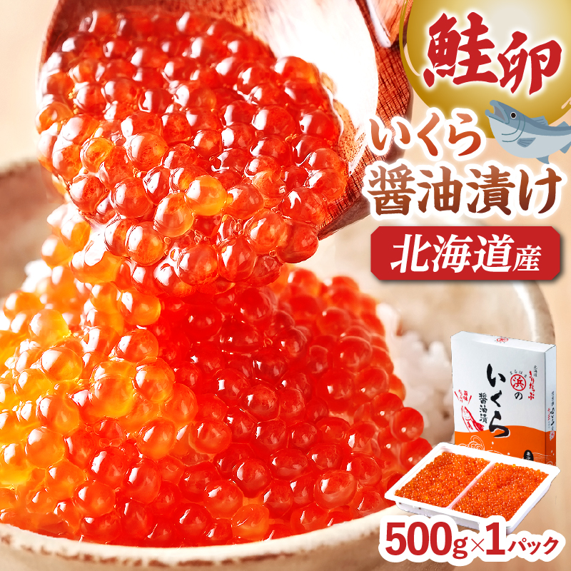 いくら醤油漬け(鮭卵)　500g×1パック_H0001-034